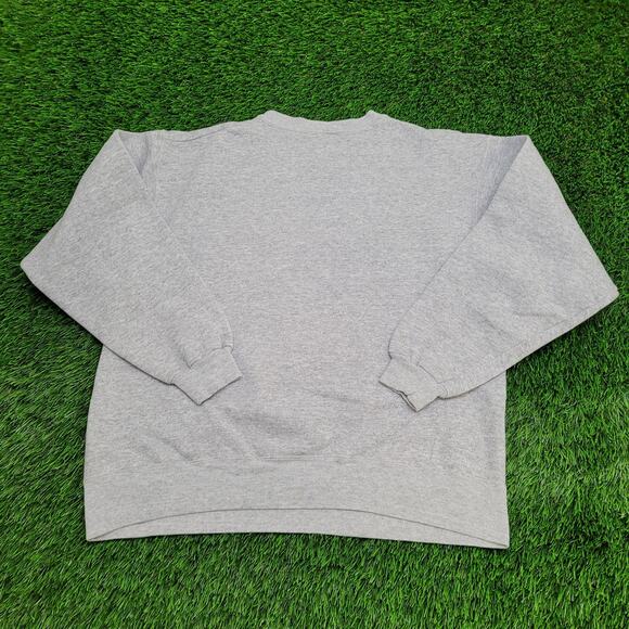 Vintage 90s Hanes Sweatshirt Womens Large 22x23 Gray USA - Picture 2 of 11